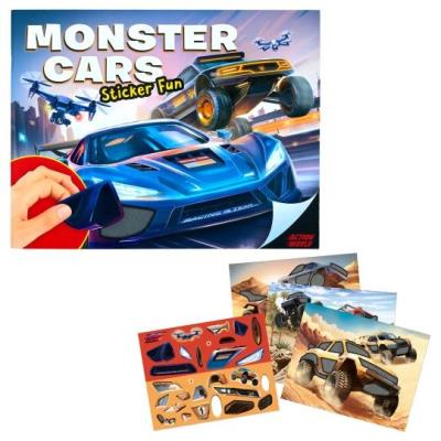 Opakowanie Zestaw z naklejkami Monster Cars 14206A