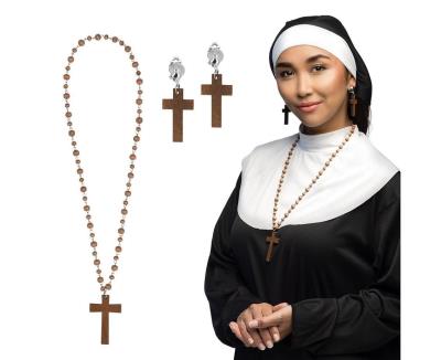 Opakowanie Zestaw Zakonnica naszyjnik i kolczyki