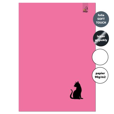 Opakowanie Zeszyt A4 32 kartki gładki 90g Kot różowy