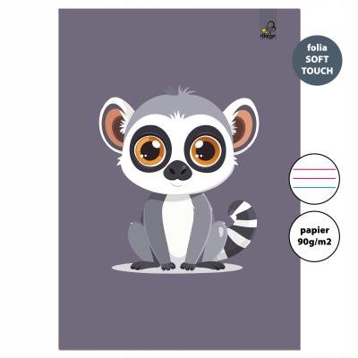 Opakowanie Zeszyt A4 32 kartki w 3 linie kolor 90g Lemur
