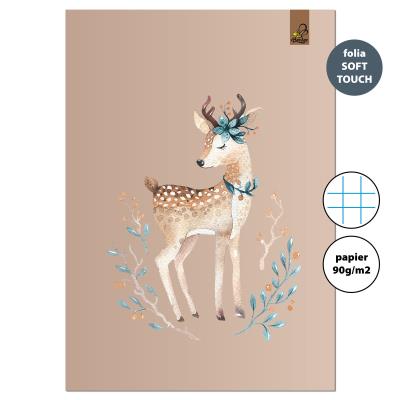 Opakowanie Zeszyt A4 32 kartki w kratkę 90g Jeleń beż