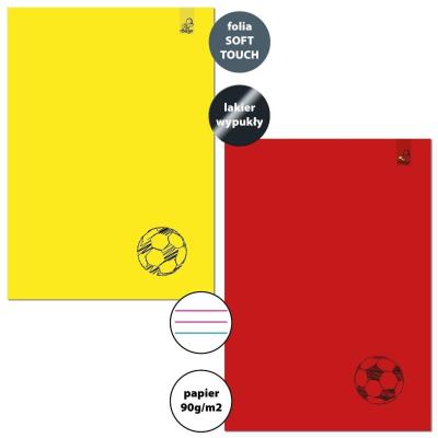 Opakowanie Zeszyt A4/32K 3-linie kolor 90g Goal (6szt)