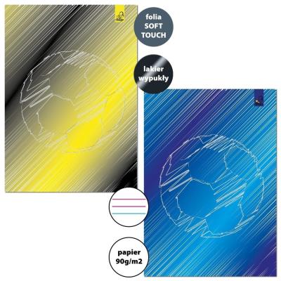 Opakowanie Zeszyt A4/32K 3-linie kolor 90g Piłka Nożna (6szt)