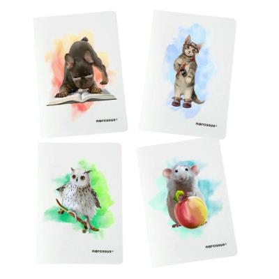 Opakowanie Zeszyt A4/32K kratka PP Joy (4szt) NARCISSUS