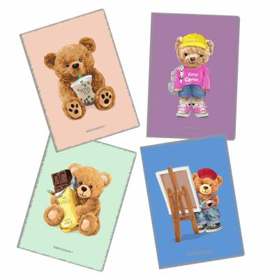 Opakowanie Zeszyt A4 32k. kratka PP Teddies 1szt.mix