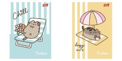Opakowanie Zeszyt A4/32k kratka Pusheen (15szt)