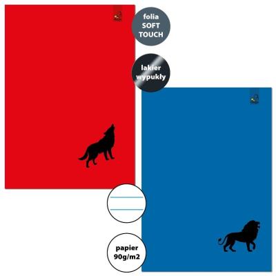 Opakowanie Zeszyt A4/32K linia 90g Wilk Lew (6szt)