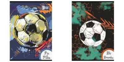 Opakowanie Zeszyt A4/32k linia dwukolor. Football mix (15szt)