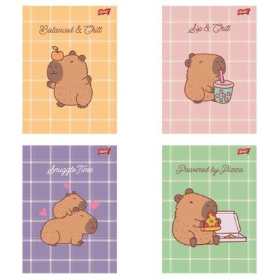 Opakowanie Zeszyt A4/32k linia dwukolorowa Capybara (15szt)