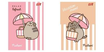 Opakowanie Zeszyt A4/32k linia dwukolorowa Pusheen (15szt)