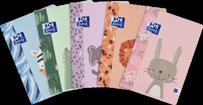 Opakowanie Zeszyt A4 32k.linia podwójna kolorowa Oxford Kids 1szt.mix