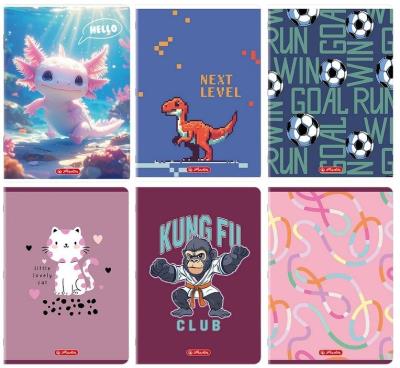 Opakowanie Zeszyt A4/32K linia podwójna mix (10szt) HERLITZ