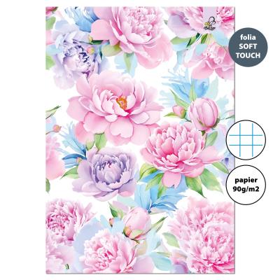 Opakowanie Zeszyt A4 32k. w kratkę Peonie 90g