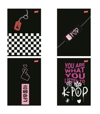 Opakowanie Zeszyt A4/60k kratka K-Pop Vibes (10szt)