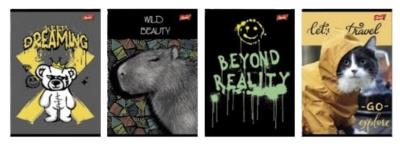 Zeszyt A4/80K linia mix (5szt). Wydawca: UNIPAP. SmakLiter.pl Opakowanie Zeszyt A4/80K linia mix (5szt)