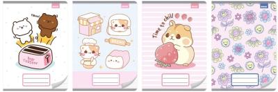 Opakowanie Zeszyt A5/16K kolor 3-linie Dziewczynka (20szt)