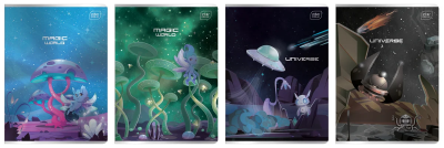 Zeszyt A5/16K kratka 70g Metallic Fantasy (20szt). Wydawca: INTERDRUK. SmakLiter.pl Opakowanie Zeszyt A5/16K kratka 70g Metallic Fantasy (20szt)