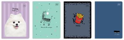 Opakowanie Zeszyt A5/16K kratka kolorowa 70g UV mix (20szt)