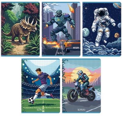 Opakowanie Zeszyt A5/16K kratka Pixel (20szt) HERILTZ