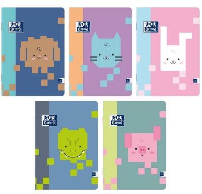 Opakowanie Zeszyt A5/16K kratka Zoo Blocks (10szt) OXFORD
