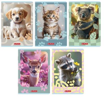 Opakowanie Zeszyt A5/16K linia Animals (20szt) HERLITZ