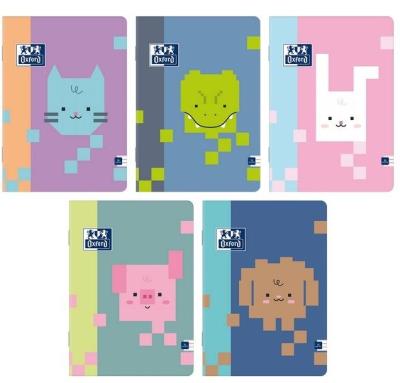 Opakowanie Zeszyt A5/16K linia Zoo Blocks (10szt) OXFORD