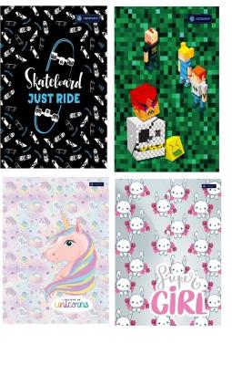 Opakowanie Zeszyt A5/16K trzy linie kolor ASTRA