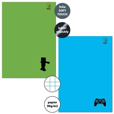 Zeszyt A5/32K kratka 90g Gamer (10szt). Wydawca: Bee-bee. SmakLiter.pl Opakowanie Zeszyt A5/32K kratka 90g Gamer (10szt)