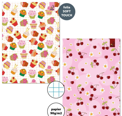 Zeszyt A5/32K kratka 90g Słodycze (10szt). Wydawca: Bee-bee. SmakLiter.pl Opakowanie Zeszyt A5/32K kratka 90g Słodycze (10szt)