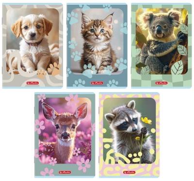 Opakowanie Zeszyt A5/32K linia Animals (10szt) HERLITZ