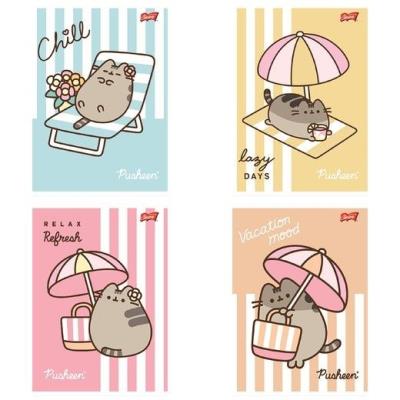 Opakowanie Zeszyt A5/32k linia dwukolorowa Pusheen (15szt)