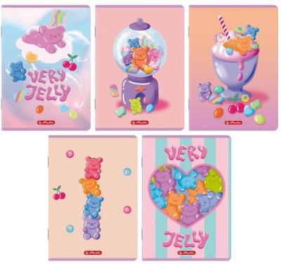 Opakowanie Zeszyt A5/32K linia podwójna Jelly (10szt) HERLITZ