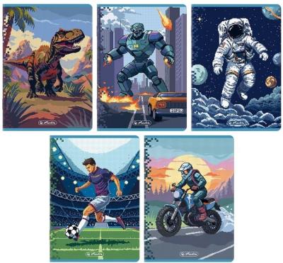 Opakowanie Zeszyt A5/32K linia podwójna Pixel (10szt) HERLITZ