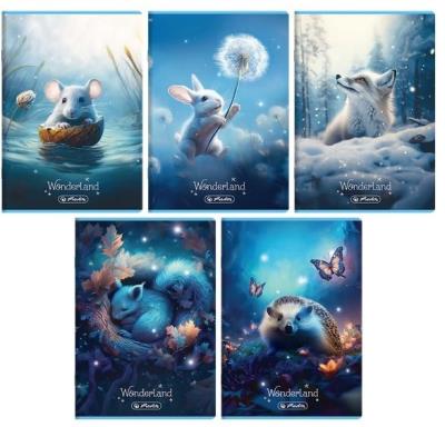 Opakowanie Zeszyt A5/32K linia podwójna Wonderland (10szt)