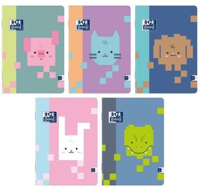 Opakowanie Zeszyt A5/32K linia Zoo Blocks (10szt) OXFORD