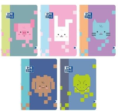 Opakowanie Zeszyt A5/32K linia Zoo Blocks (10szt) OXFORD
