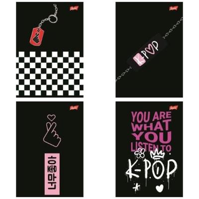 Opakowanie Zeszyt A5/60k kratka K-Pop Vibes (10szt)