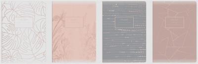 Opakowanie Zeszyt A5/60K kratka Metallic Rose Gold (10szt)