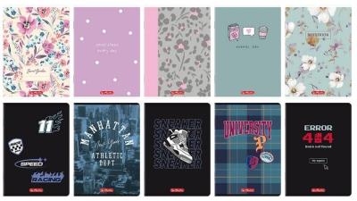 Opakowanie Zeszyt A5/60K kratka mix (10szt) HERLITZ