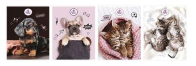 Opakowanie Zeszyt A5/60k kratka The Sweet Pets (5szt)