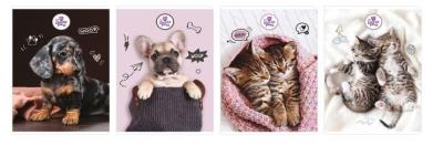 Opakowanie Zeszyt A5/80 kratka The Sweet Pets (5szt)