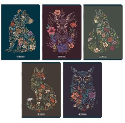 Opakowanie Zeszyt A5/80K linia Florimals (5szt) HERLITZ