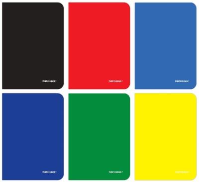 Zeszyt A5 w kratkę 32 kartki mix. Wydawca: Narcissus. SmakLiter.pl Opakowanie Zeszyt A5 w kratkę 32 kartki mix