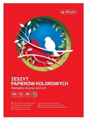 Opakowanie Zeszyt papierów kolorowych A4/10K (10szt) HERLITZ