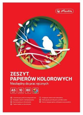 Opakowanie Zeszyt papierów kolorowych A5/10K (10szt) HERLITZ