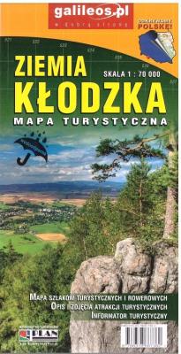 Okładka książki Ziemia Kłodzka - mapa laminowana 2022