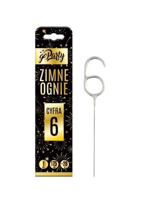 Opakowanie Zimne ognie Cyfra 6