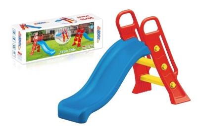 Zjeżdżalnia Junior czerwono-niebieska. Wydawca: Dolu. SmakLiter.pl Opakowanie Zjeżdżalnia Junior czerwono-niebieska