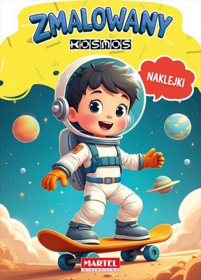 Okładka książki Zmalowany kosmos. Kolorowanka z naklejkami