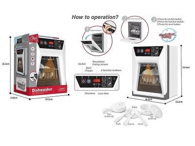 Opakowanie Zmywarka na baterie z naczyniami